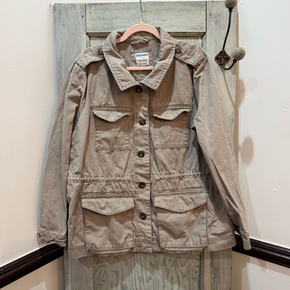 OLD NAVY Utility Jacket in Khaki XXL EUC